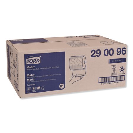 Tork Hardwound 2 Ply, Continuous Roll Sheets, 575 ft, White, 6 PK 290096